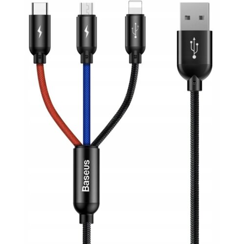 Kabel USB - Lightning/Micro USB/USB-C BASEUS 1.2 m