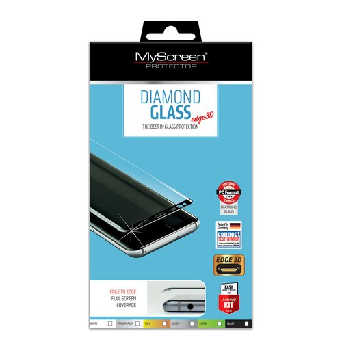 Szkło hartowane MYSCREEN Diamond Edge 3D do Huawei Mate 20 Pro Czarny