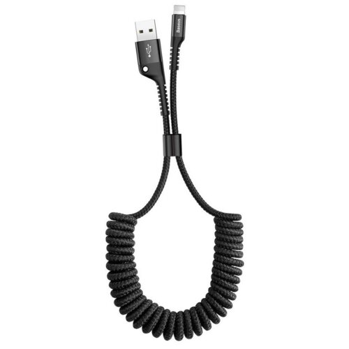 Kabel USB - Lightning BASEUS Spring 1 m Czarny