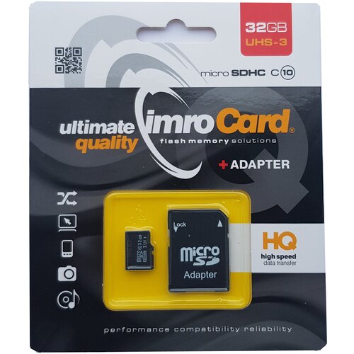 Karta pamięci IMRO microSDXC 32GB + Adapter