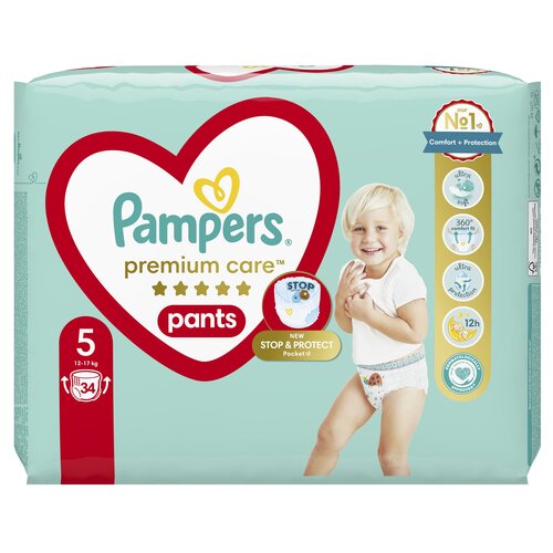 Pieluchomajtki PAMPERS Premium Care Pants 5 (34 szt.)