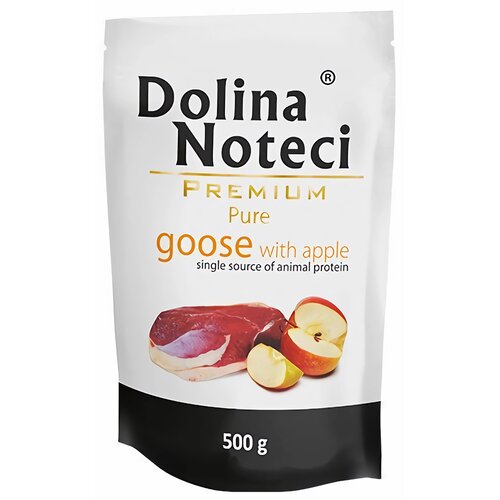 Karma dla psa DOLINA NOTECI Premium Pure Gęś z jabłkiem 500 g