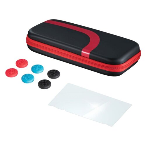 Etui HAMA 3w1 do Nintendo Switch Czarno-czerwony