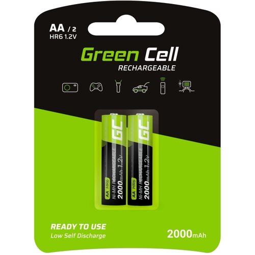 Akumulatorki AA 2000 mAh GREEN CELL (2 szt.)