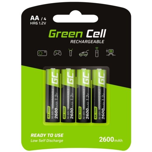 Akumulatorki AA 2600 mAh GREEN CELL (4 szt.)