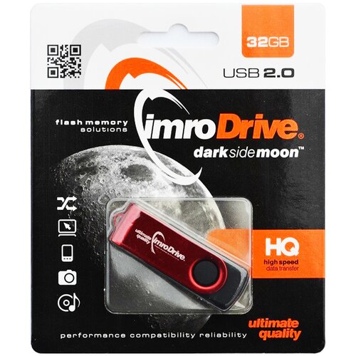 Pendrive IMRO imroDrive Axis 32GB, USB 2.0, Odczyt 20 MB/s, Zapis 10 MB/s