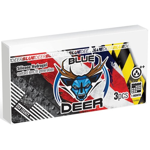 Szkła kontaktowe EYECOUNTER Blue Deer 8.60 14.0 -02,50 3PK RX