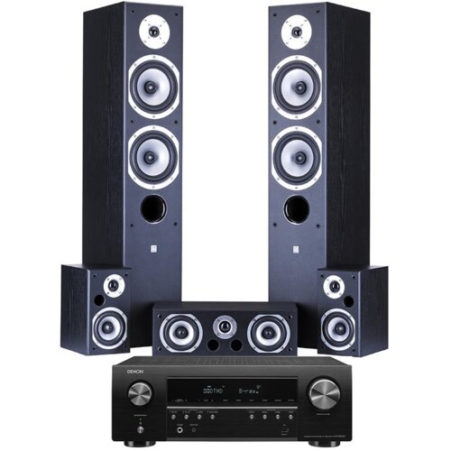 Kino domowe DENON AVR-S650H + WILSON Movix Czarny