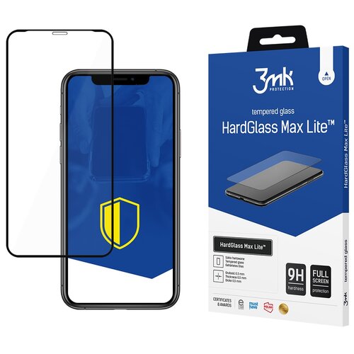 Szkło hartowane 3MK HardGlass Max Lite do Apple iPhone 11 Pro Czarny