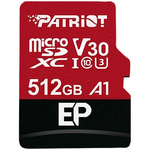 Karta pamięci PATRIOT microSDXC 512GB EP Pro + Adapter