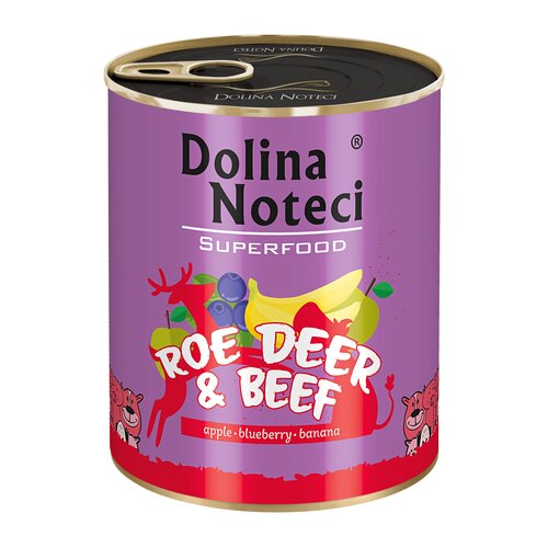 Karma dla psa DOLINA NOTECI Superfood z sarną i wołowiną 800 g