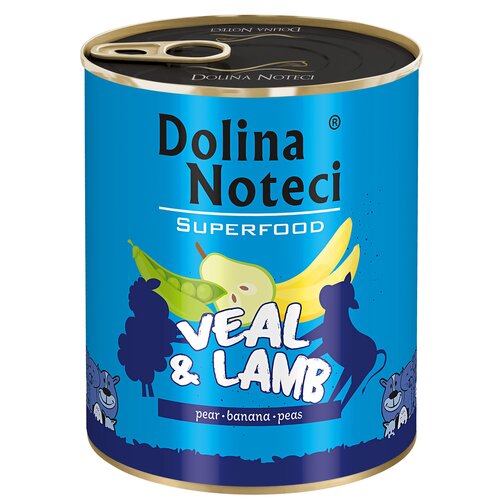 Karma dla psa DOLINA NOTECI Superfood Cielęcina i jagnięcina 400 g