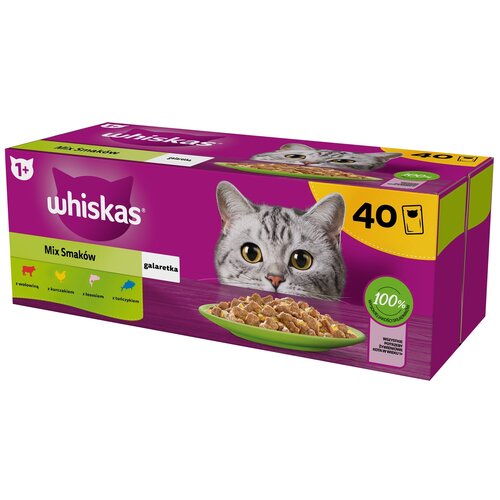 Karma dla kota WHISKAS Mix Smaków (40 x 85 g)