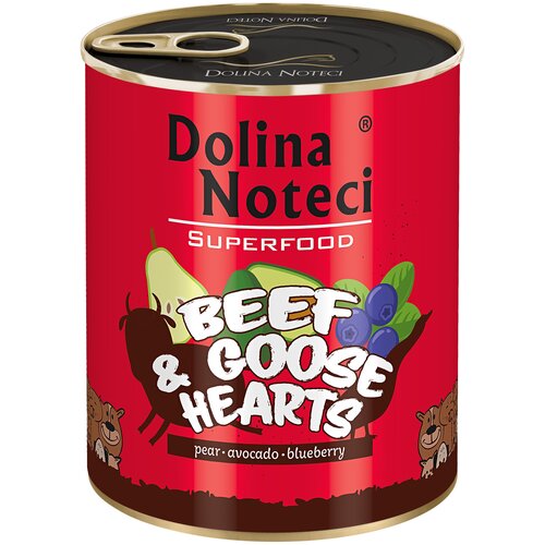 Karma dla psa DOLINA NOTECI Superfood z wołowiną i sercami gęsi 800 g