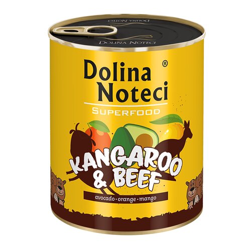 Karma dla psa DOLINA NOTECI Superfood z kangurem i wołowiną 800 g