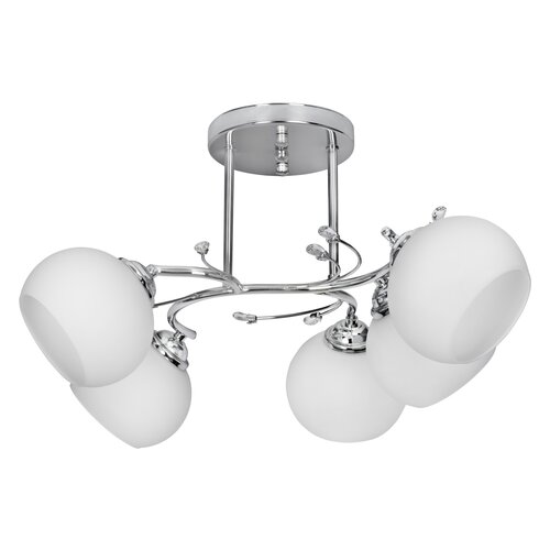 Lampa sufitowa ACTIVEJET AJE-Irma 5P Biało-Srebrny