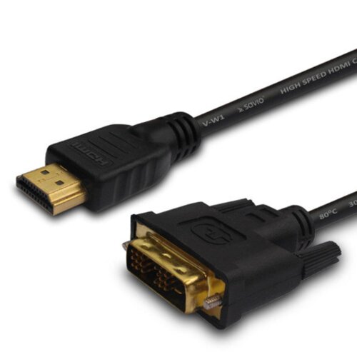 Kabel HDMI - DVI-D SAVIO 1.8 m