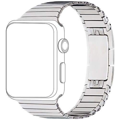 Pasek TOPP do Apple Watch (42/44/45mm) Srebrny