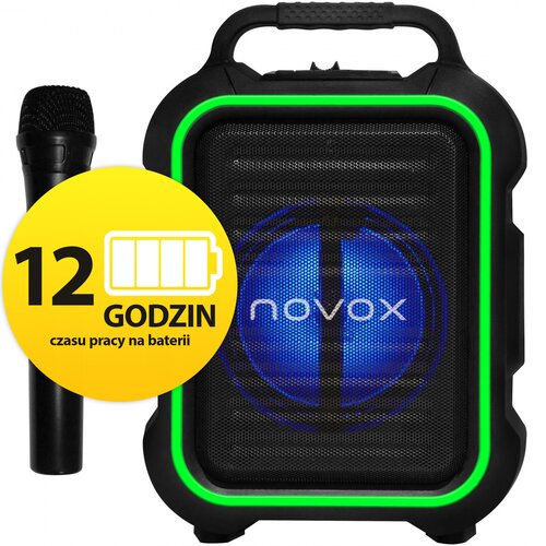 Power audio NOVOX Mobilite Czarno-zielony