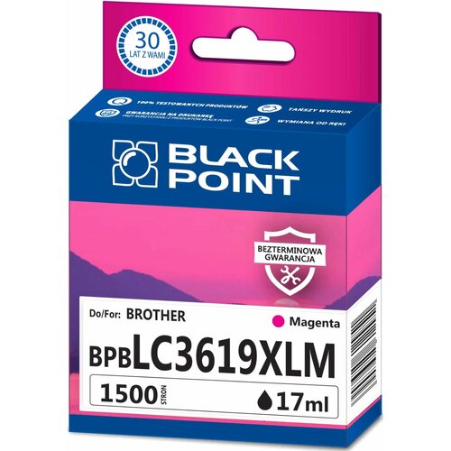 Tusz BLACK POINT do Brother LC-3619XLM Purpurowy 17 ml BPBLC3619XLM