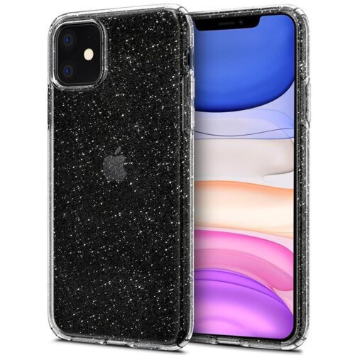 Etui SPIGEN Liquid Crystal Glitter do Apple iPhone 11 Przezroczysty