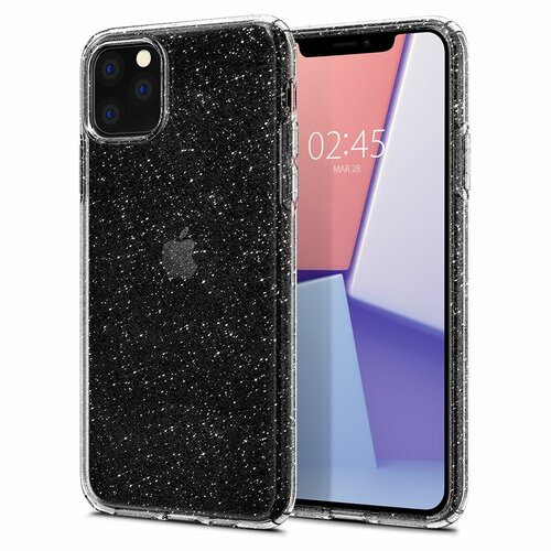 Etui SPIGEN Liquid Crystal Glitter do Apple iPhone 11 Pro Max Przezroczysty