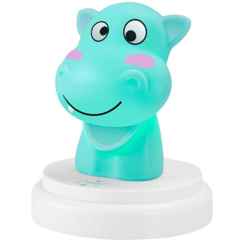 Lampka nocna ALECTO Silly Hippo Niebieski
