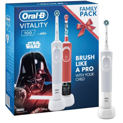 Szczoteczka rotacyjna ORAL-B D100 Cross Action + D100K Star Wars