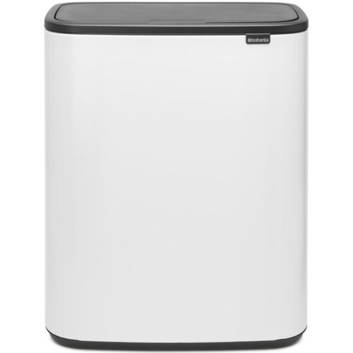 Kosz na śmieci uchylny BRABANTIA 223006  Bo Touch do segregacji, System Soft Touch 60L Biały