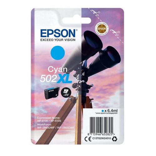 Tusz EPSON 502XL Błękitny 6.4 ml C13T02W24010