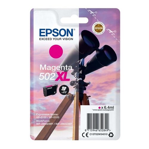 Tusz EPSON 502XL Purpurowy 6.4 ml C13T02W34010