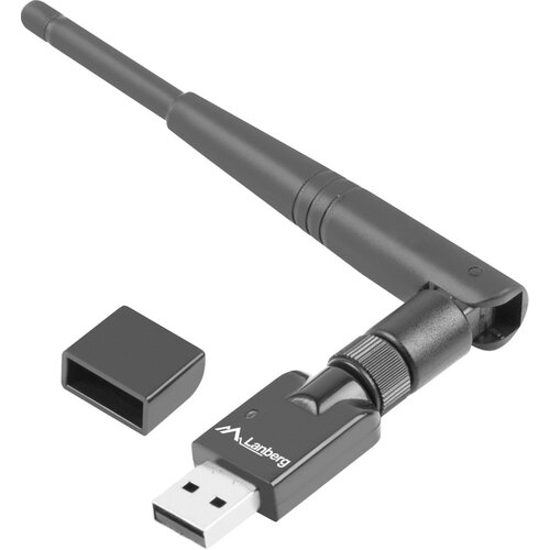Karta sieciowa LANBERG NC-0150-WE USB-A, Zewnętrzna, 2.4 GHz