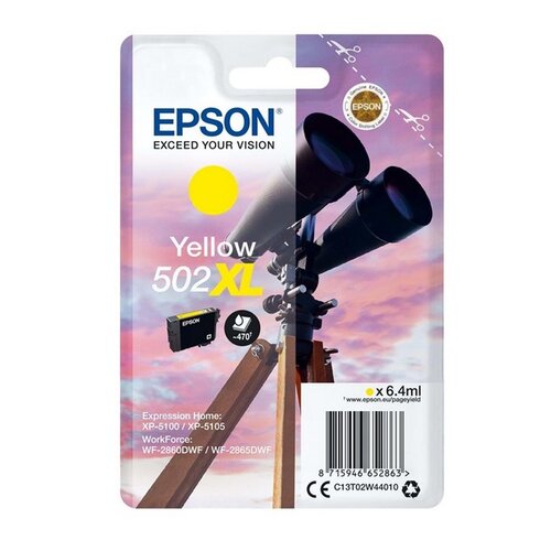 Tusz EPSON 502XL Żółty 6.4 ml C13T02W44010