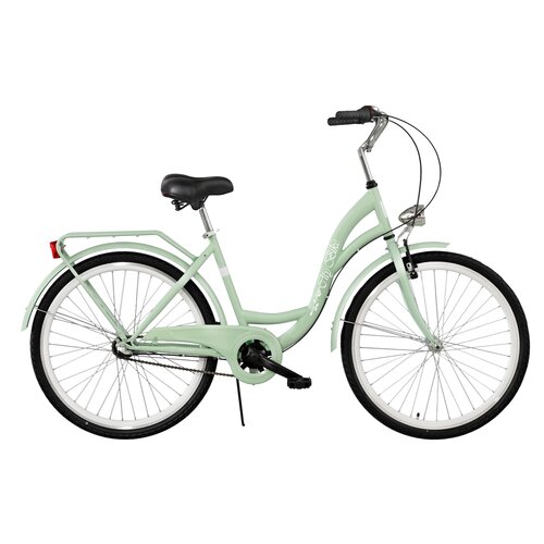 Rower miejski DAWSTAR Citybike S3B 26 cali damski Miętowy