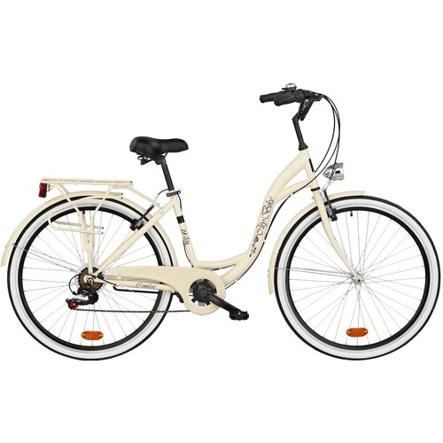Rower miejski DAWSTAR Citybike S7B 28 cali damski Capuccino