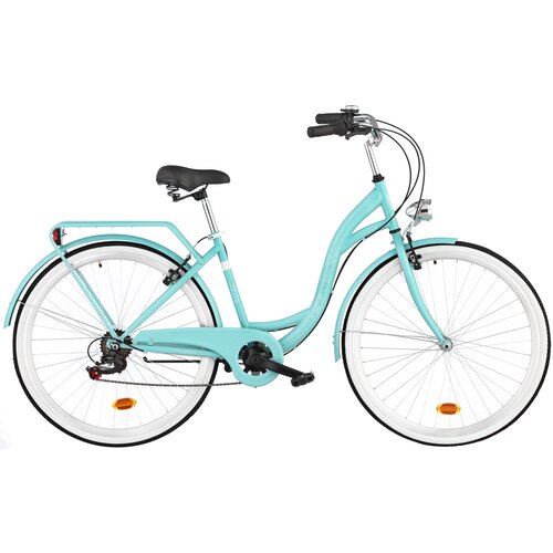 Rower miejski DAWSTAR Citybike S7B 28 cali damski Lazurowy