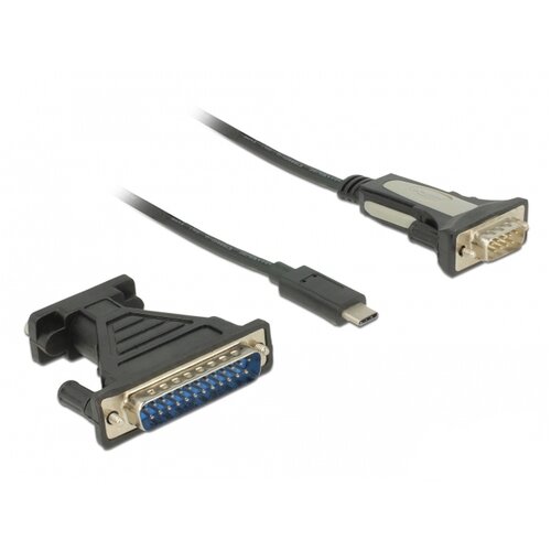 Adapter USB Typ-C - RS-232 DB9 DELOCK 1.8 m