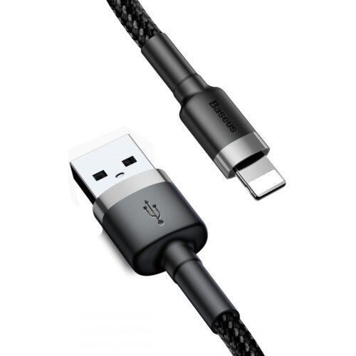 Kabel USB - Lightning BASEUS Cafule 0.5 m Czarno-szary