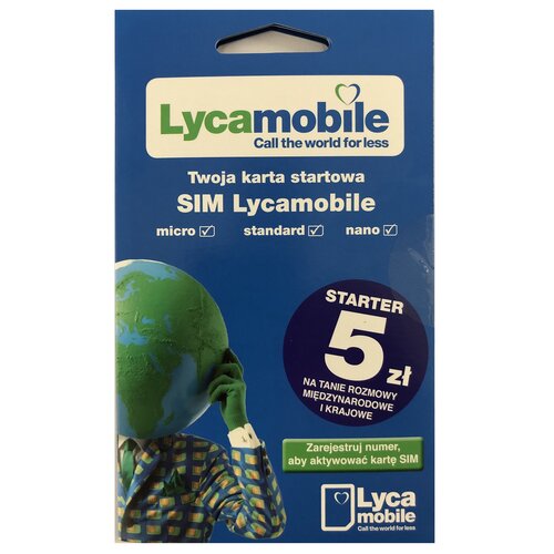 Pakiet startowy LYCAMOBILE 5zł