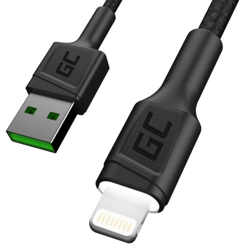 Kabel USB - Lightning GREEN CELL GC Ray 1.2 m