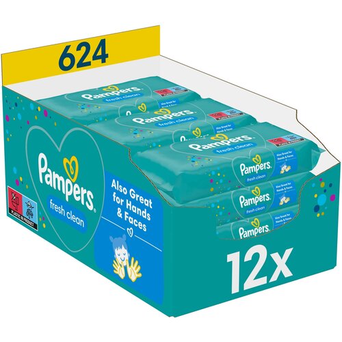 Chusteczki nawilżane PAMPERS Fresh Clean (624 szt.)