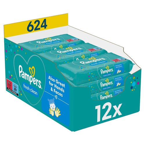 Chusteczki nawilżane PAMPERS Fresh Clean (624 szt.)