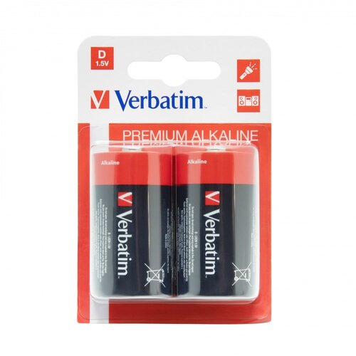 Baterie D LR20 VERBATIM Premium (2 szt.)
