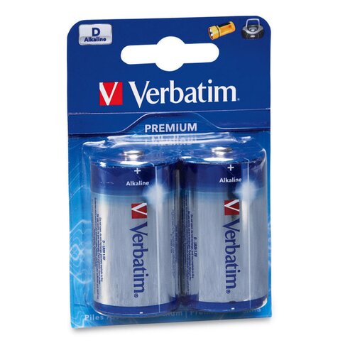Baterie D LR20 VERBATIM Premium (2 szt.)