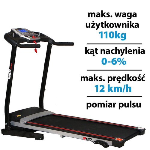 Bieżnia elektryczna HERTZ FITNESS Electra S60 920W 12km/h