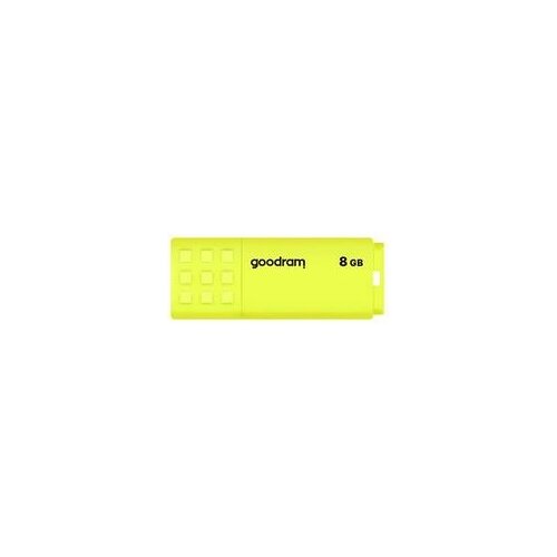 Pendrive GOODRAM UME2 8GB, USB 2.0, Odczyt 20 Mb/s, Zapis 5 Mb/s Żółty