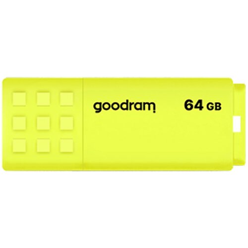 Pendrive GOODRAM UME2 64GB, USB 2.0, Odczyt 20 Mb/s, Zapis 5 Mb/s Żółty