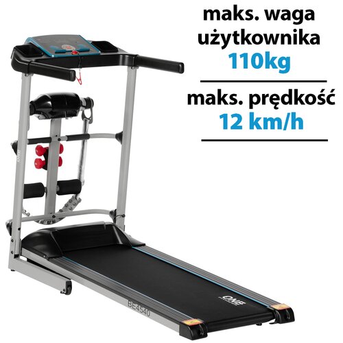 Bieżnia elektryczna ONE FITNESS BE4540 1305W 12km/h
