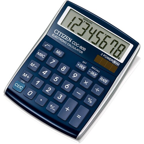 U Kalkulator CITIZEN CDC-80BLWB Niebieski