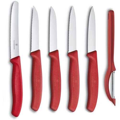 Zestaw noży VICTORINOX Swiss Classic 6.7111.6G Czerwony (6 elementów)